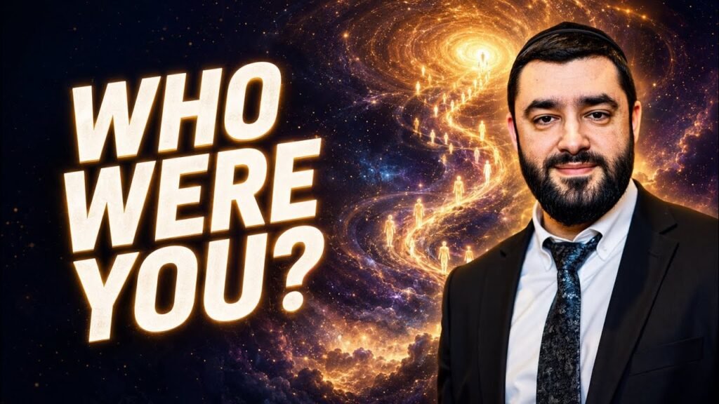 Bold thumbnail reading 'Who Were You?' with a man in a suit against a cosmic, swirling background behind him.